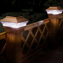 Load image into Gallery viewer, Solar Lights 2 Fence Post Lights
