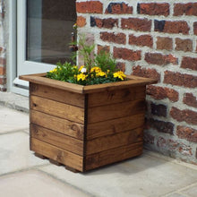 Load image into Gallery viewer, Large Square Wooden Planter
