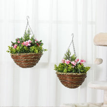 Load image into Gallery viewer, Pack of 2 Artificial Flowers Hanging Basket
