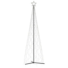 Load image into Gallery viewer, vidaXL Christmas Cone Tree Warm White 500 LEDs 100x300 cm
