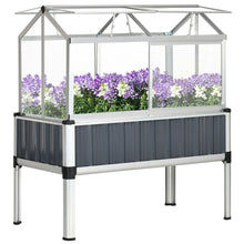 Load image into Gallery viewer, Galvanised Steel Raised Garden Bed With Greenhouse
