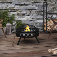 Load image into Gallery viewer, VidaXL Fire Pit with Poker 70 cm XXL Steel
