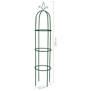 Garden Arch Tower Obelisk Plant Support 2 Pcs