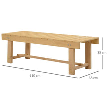 Load image into Gallery viewer, Outsunny 2-Seater Outdoor Garden Wood Bench
