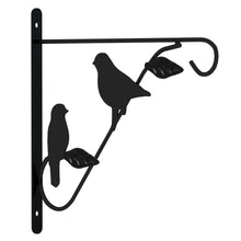 Load image into Gallery viewer, VidaXL Hanging Basket Brackets With Planters 4 pcs Black Steel
