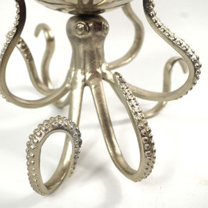 28 cm Silver Metal Octopus Bowl Style Planter