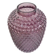 Load image into Gallery viewer, 30 cm Mulberry Purple Bubble Glass Vase
