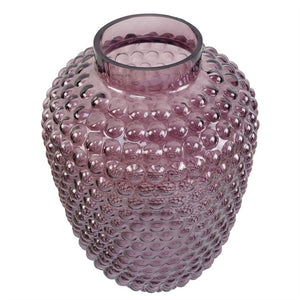 30 cm Mulberry Purple Bubble Glass Vase