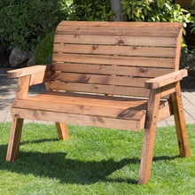 Load image into Gallery viewer, Charles Taylor Two Seat Garden Wooden Bench
