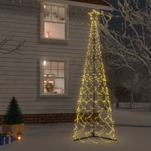 Load image into Gallery viewer, vidaXL Christmas Cone Tree Warm White 500 LEDs 100x300 cm
