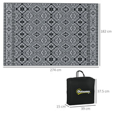 Load image into Gallery viewer, Outsunny Reversible Waterproof Outdoor Rug with Carry Bag
