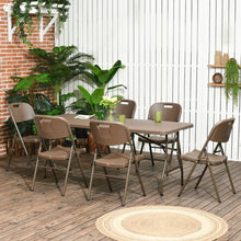 Load image into Gallery viewer, 6 Seater Garden Dining Set - Outdoor Folding Chairs And Table
