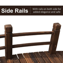 Load image into Gallery viewer, Wooden Garden Bridge Stained Finish
