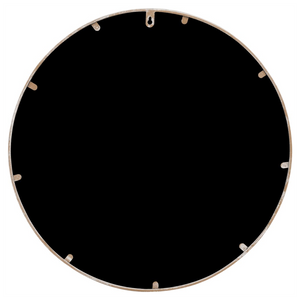 VidaXL Garden Mirror Iron Round for Outdoor Use - Black Frame