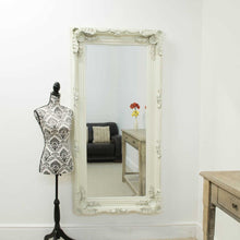 Load image into Gallery viewer,  Carved Louis Wall Mirror - Ivory
