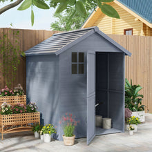 Load image into Gallery viewer, 6 x 6.5 FT Wooden Shed, Outdoor Storage Shed With Floor And Window
