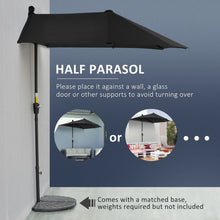 Load image into Gallery viewer, Outsunny Garden Wall Parasol Market Umbrella
