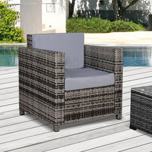 Load image into Gallery viewer, Grey Garden Wicker Chair
