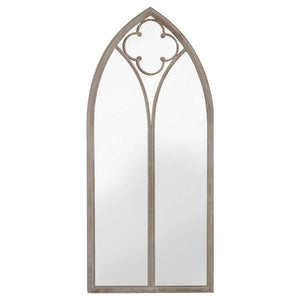 VidaXL Garden Mirror Iron for Outdoor Use - Cream Frame