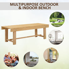 Load image into Gallery viewer, Outsunny 2-Seater Outdoor Garden Wood Bench
