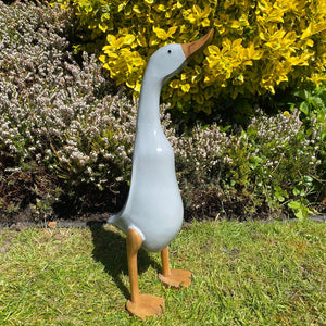 45 cm  Grey Standing Web Feet Duck