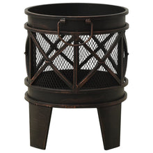 Load image into Gallery viewer, Steel Rustic Round  Outdoor Fire Pit With Poker
