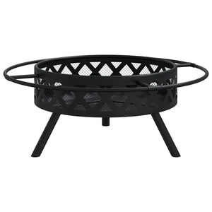 VidaXL Fire Pit with Poker 70 cm XXL Steel