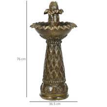 Load image into Gallery viewer, 2-Tier Garden Fountain Self-Contained Cascading Water Feature
