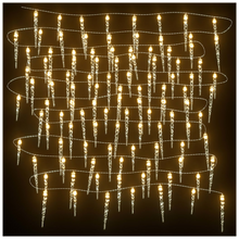 Load image into Gallery viewer, vidaXL Christmas Icicle Light 100 LEDs Warm White 10 m Acrylic PVC
