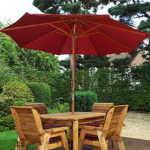 Load image into Gallery viewer, Garden Dining Table And Chairs Four Seater Wooden Table Set With Matching Cushions
