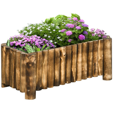 Wood planter