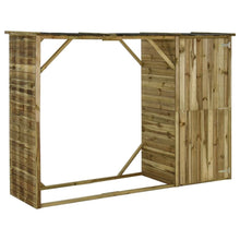 Load image into Gallery viewer,  Garden Firewood Tool Storage Shed Pinewood 253x80x170 cm
