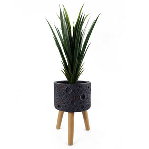 35 cm x 24 cm Large Lunar Black Planter