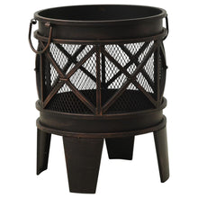 Load image into Gallery viewer, Steel Rustic Round  Outdoor Fire Pit With Poker
