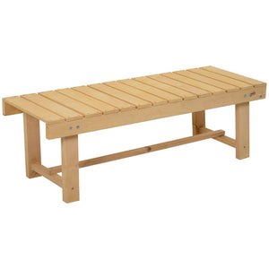 Outsunny 2-Seater Outdoor Garden Wood Bench