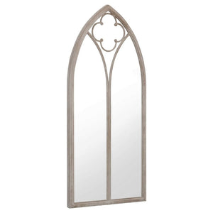 VidaXL Garden Mirror Iron for Outdoor Use - Cream Frame