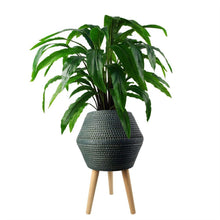 Load image into Gallery viewer, Orion Large Green Grey Planter With Legs
