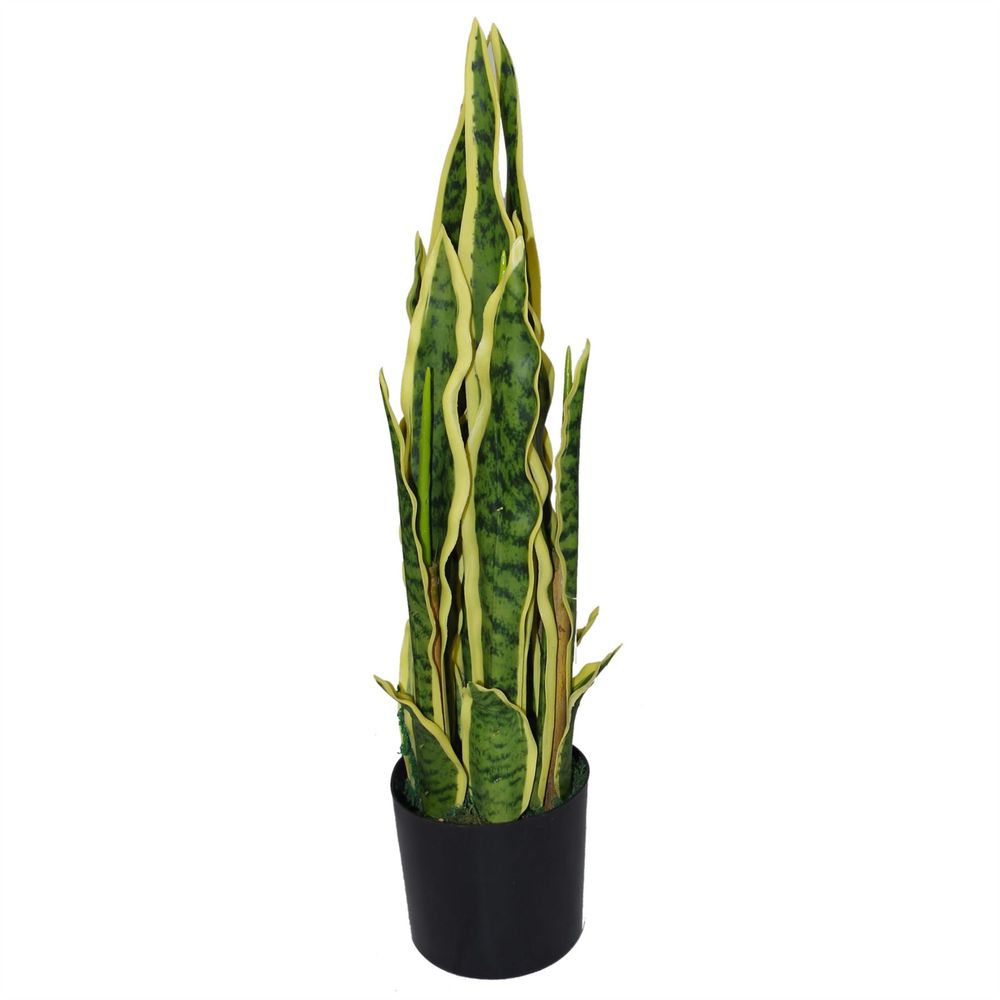 55 cm Artificial Sansevieria Yellow Green Indoor Plant