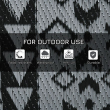 Load image into Gallery viewer, Outsunny Reversible Waterproof Outdoor Rug with Carry Bag
