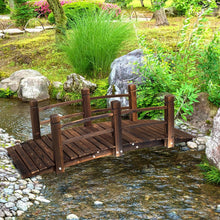 Load image into Gallery viewer, Wooden Garden Bridge Lawn Decor Stained Finish
