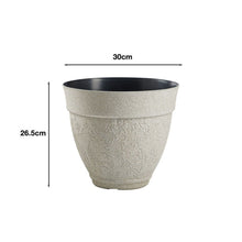 Load image into Gallery viewer, Pack of 3 Floral Sandstone effect Planters
