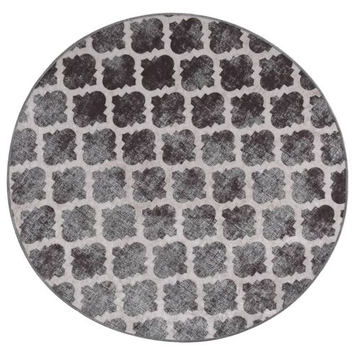 None Slip Machine Washable Round Rug - VINTAGE PATTERN