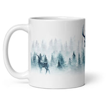 Load image into Gallery viewer, Reindeer White Glossy Christmas Mug
