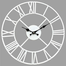 Load image into Gallery viewer, 60 CM Roman Metal Clock White- Indoor &amp; Outdoor Use
