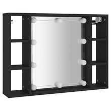 Load image into Gallery viewer, VidaXL Hollywood Mirror Cabinet With LED Lights - Black
