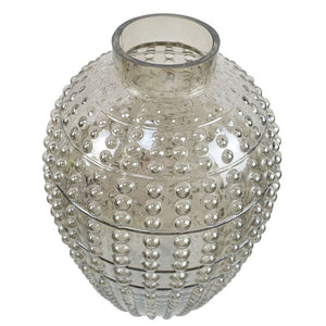 clear glass bubble vase