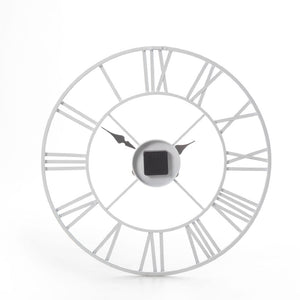 60 CM Roman Metal Clock White- Indoor & Outdoor Use