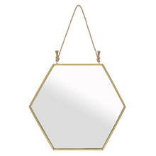 Load image into Gallery viewer, Large Gold Geometric Mirror
