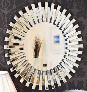 luxury round wall mirror