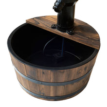 Load image into Gallery viewer, Barrel Water Fountain Garden Decorative Water Feature w/ Electric Pump

